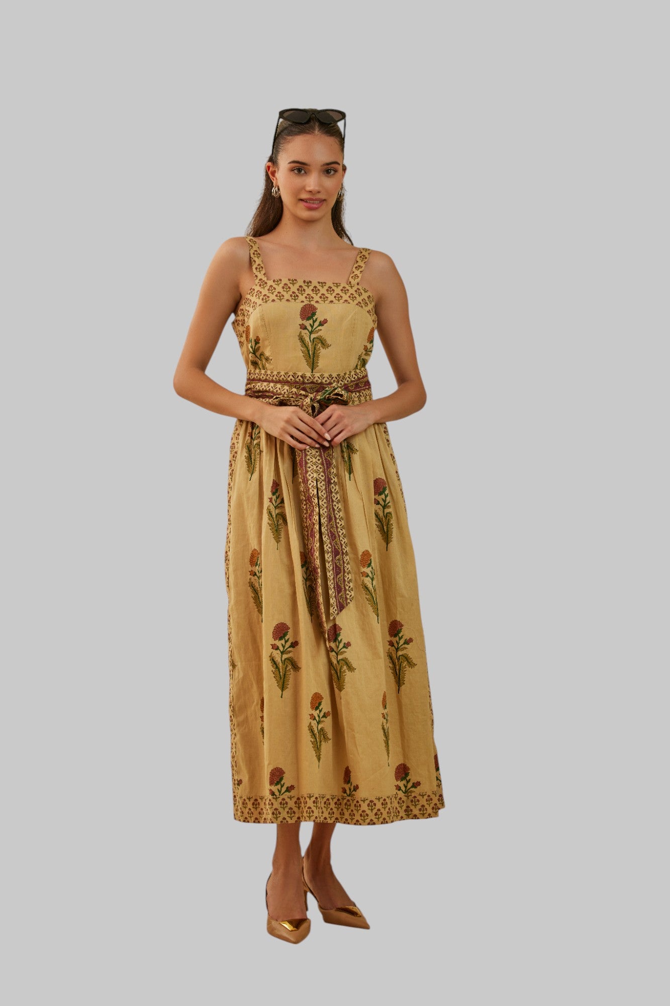 Harvest Sleeveless Midi Sundress