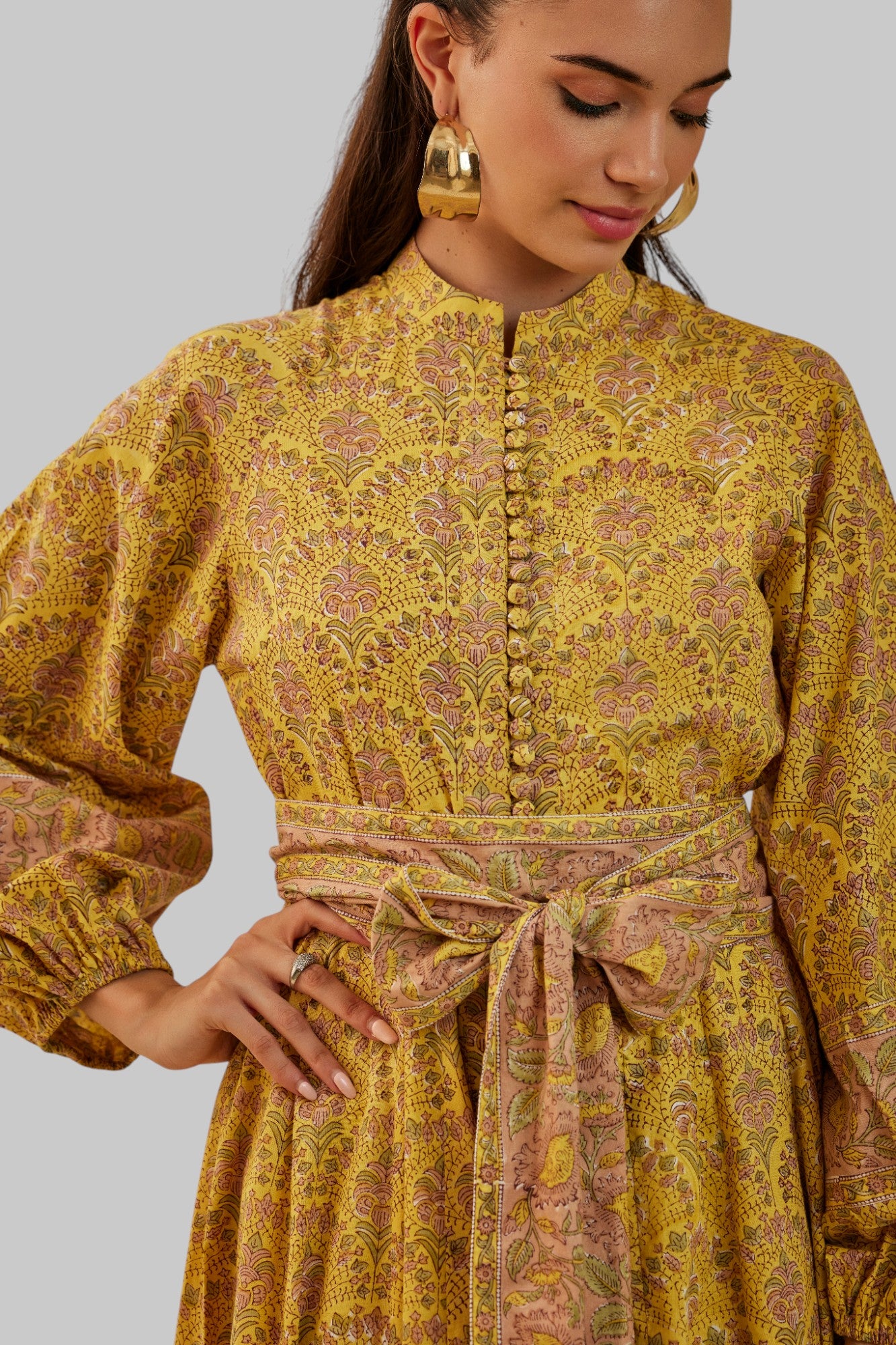 Regal Long Sleeve Midi With Collar