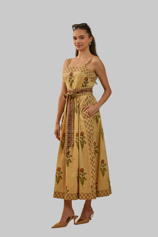 Harvest Sleeveless Midi Sundress