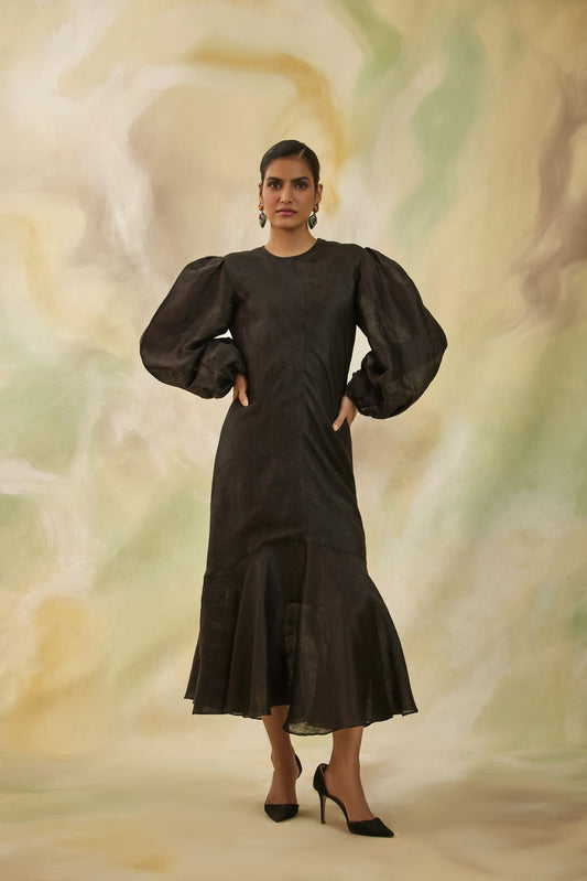 Monochrome Long Sleeve Midi